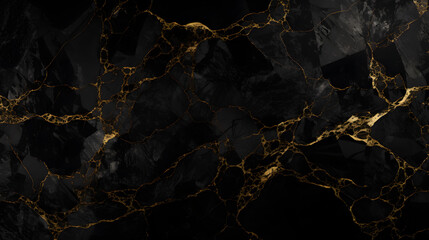 Black marble patterned texture background marble texture. generative AI. - obrazy, fototapety, plakaty