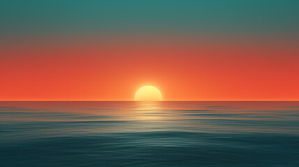 Obraz premium 风景、日落抽象海报网页PPT背景