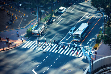 Shinjuku, Tokyo Japan, cityscape on a clear day