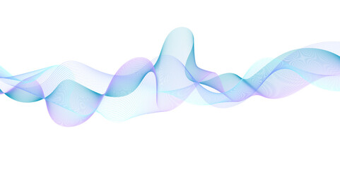 Abstract colorful wave and curve lines with technology background. Frequency sound wave lines, Abstract wavy lines for science, technology, banner, business, template, flyer design.