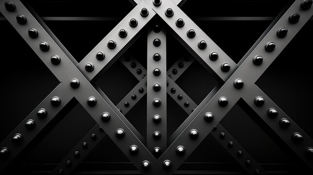 Dark metalwork with large rivets for a strong base for your background