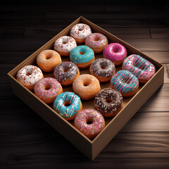 Morning Bliss: A Selection of Fresh, Warm Donuts Ranging from Classic Old-Fashioned to Innovative Custard-Filled Creations