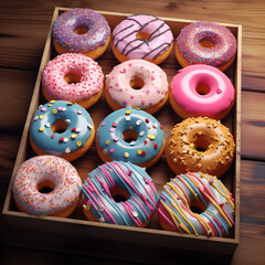Doughnut Heaven: Indulge in a Variety of Flavors, Including Maple Glazed, Apple Cider, and Rich Chocolate Iced Perfection