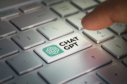 GPT Chatbot on keyboard button. Chat with AI or Artificial Intelligence. chatbot developed by Open AI. A new neural network. Barnaul. Russia March 28, 2023