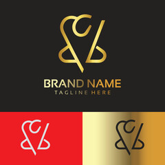 Gold luxury smart minimal logo design vector. is a professional business logo. 100% Editable vectors. Icon symbol vector EPS 10. luxury modern premium logo design.