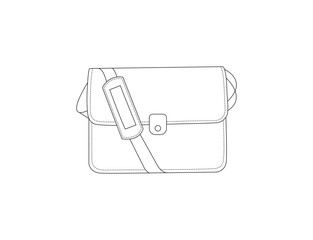 business bag  icon. leather briefcase, office work Briefcase fashion bag , Carryall Messenger Bag silhouette, travel elegance, business bag vector illustration