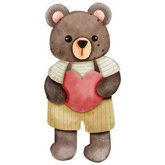 teddy bear with heart