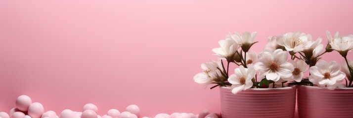 White Polka Dot On Pink Background , Banner Image For Website, Background abstract , Desktop Wallpaper
