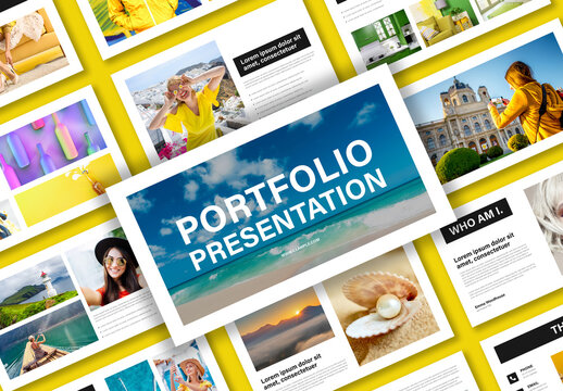 Modern Colorful Portfolio Presentation Design Template