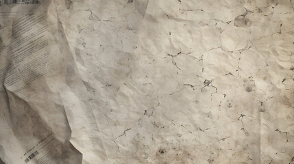 Newspaper paper grunge marble texture. generative AI.