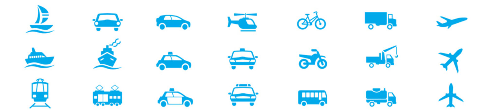 Set of  transport icons Vector