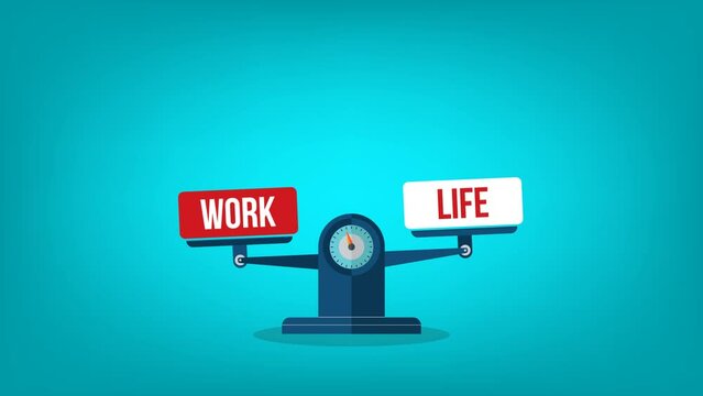 Balancing between work and life.	