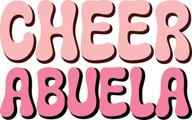 cheer family retro svg design and digital download