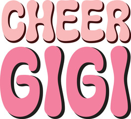 cheer family retro svg design and digital download