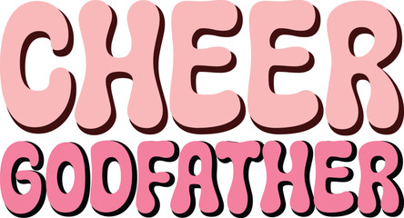 cheer family retro svg design and digital download