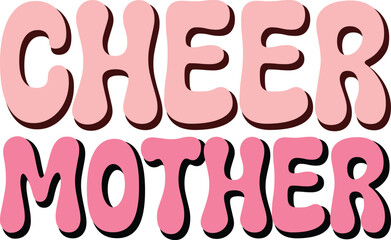 cheer family retro svg design and digital download