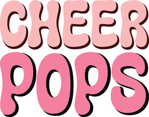 cheer family retro svg design and digital download