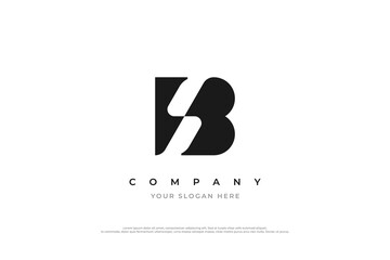 Letter SB Monogram Logo Design Vector