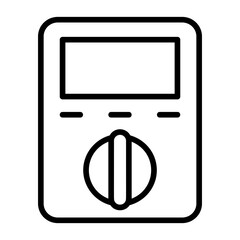  Voltage meter, electrical voltage gauge, voltage measuring device, electric potential meter, voltage reader icon and easy to edit.