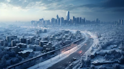 Fototapeten Winter landscape of Beijing China © Lerson