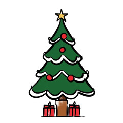 Obraz premium Christmas Tree Clipart : May your holiday season be evergreen and delightful. christmas tree clipart no background