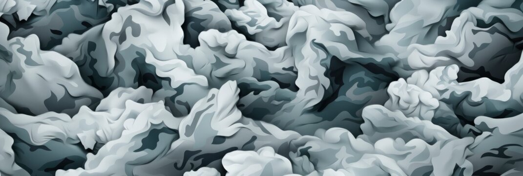 Classic Snow Camouflage Seamless Pattern , Banner Image For Website, Background abstract , Desktop Wallpaper