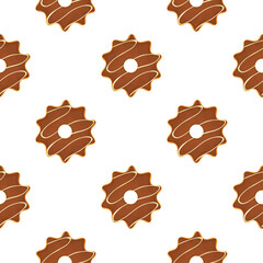 Pattern homemade cookie different taste in pastry biscuit