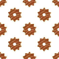 Pattern homemade cookie different taste in pastry biscuit