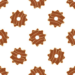 Pattern homemade cookie different taste in pastry biscuit