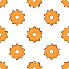 Obraz premium Pattern homemade cookie different taste in pastry biscuit