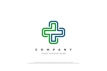 Obraz premium Medical Cross Logo Design Vector