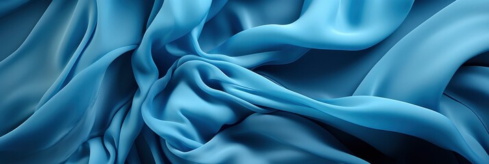 Blue Textile Abstract Background Wave Pattern , Banner Image For Website, Background abstract , Desktop Wallpaper