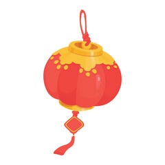 Chinese lanterns. Red New Year