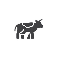 Cow animal vector icon