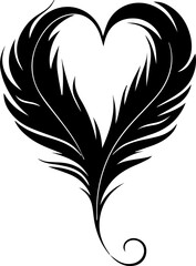 feather heart