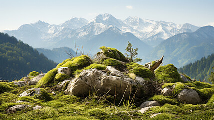 landscape with mountain HD 8K wallpaper Stock Photographic Image 