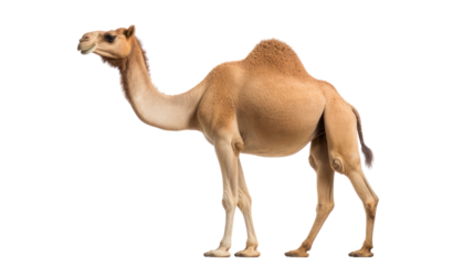 A camel on the transparent background