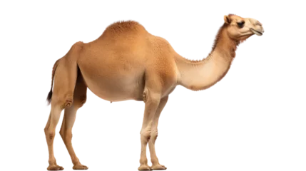 Zelfklevend Fotobehang A camel on the transparent background © EmmaStock