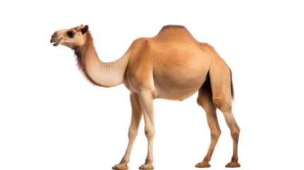 A camel on the transparent background