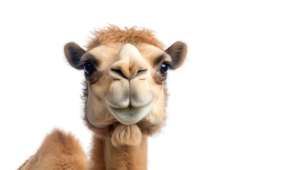 A camel on the transparent background