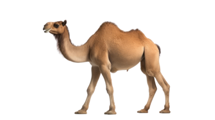 A camel on the transparent background