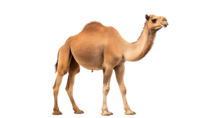 A camel on the transparent background