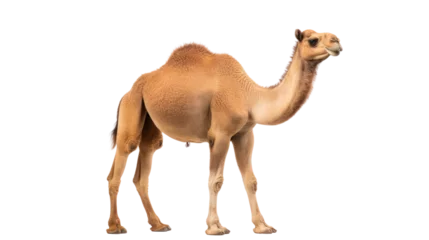 Foto op Canvas A camel on the transparent background © EmmaStock
