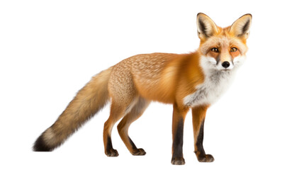 A fox on the transparent background
