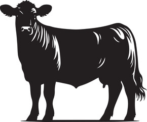 Cow Silhouettes EPS Cow Vector Cow Clipart
