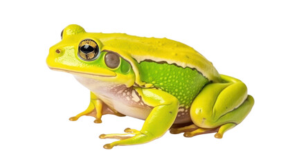 Frog beautiful colorful on the transparent background