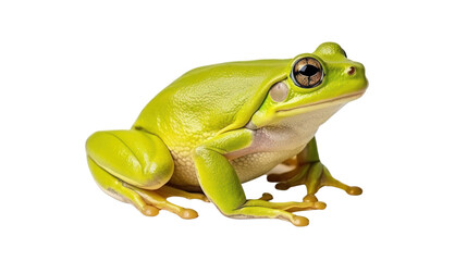 Obraz premium Frog beautiful colorful on the transparent background