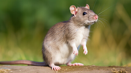 Naklejka na ściany i meble A rat in the nature