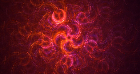 Fototapeta premium 3D rendering abstract multicolor fractal light background