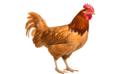 Fototapeta premium A chicken on the transparent background